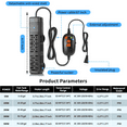 thumbnail image 6 of Tawatiler Aquarium Heater, 50W/100W/200W/300W/500W Submersible Fish Tank Heater with Over-Temperature Protection and Automatic Power-Off When Leaving Water for Saltwater and Freshwater, 6 of 8