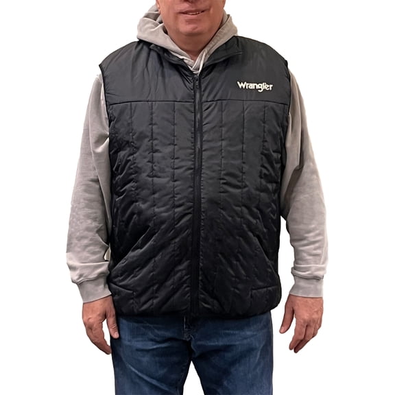 Wrangler Men's Big and Tall Puffer Vest, Big Size up to 6XL and Tall Size up to 5XT