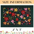 thumbnail image 6 of BLEUM CADE Indoor Door Mat, Entrance Mat 2x3 Machine Washable Non Slip Backing Mat Soft Foldable,Vintage Rugs Mats, Inside Floor Mat Doormat, Black, 6 of 7
