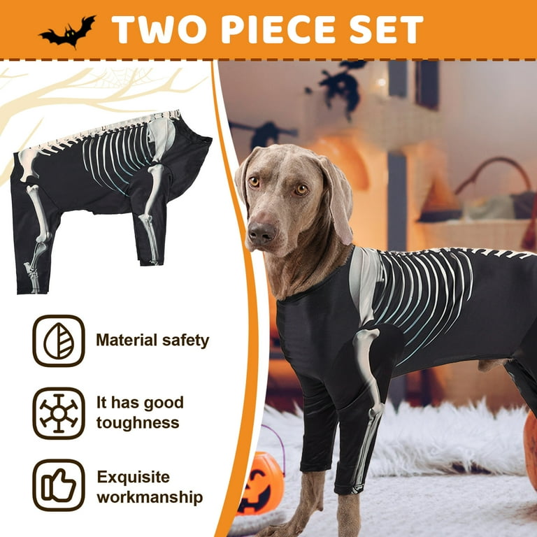 PJKOBMJ Dog Sweatshirts, Halloween Skeleton Dog Costumes, Role - Main Image