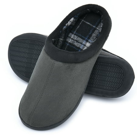 

LORDFON Memory Foam Mens Slippers Slip-On House Slippers
