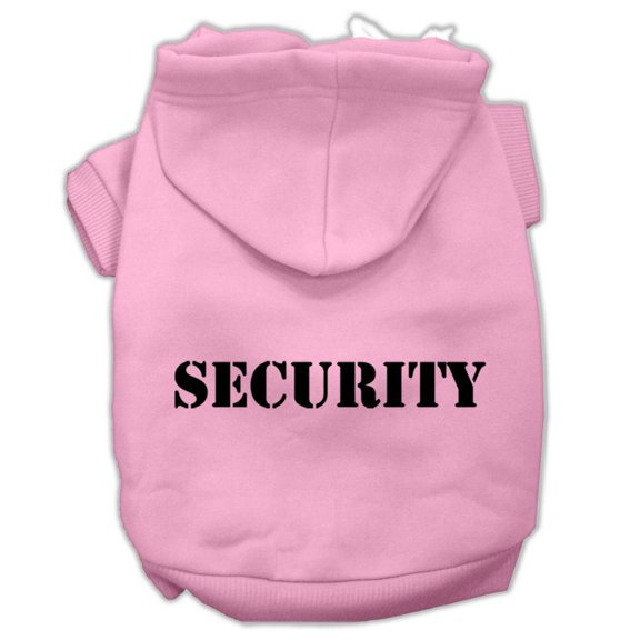 Pet Dog  Cat Hoodie Screen Printed, "Security"