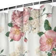thumbnail image 4 of Waterproof Pioneer Shower Curtain 84x72 Inch Polyester Unique Colorful Floral Shower Curtain for Bathroom Hotel Home Decor with 12 Plastic Hooks, 4 of 5