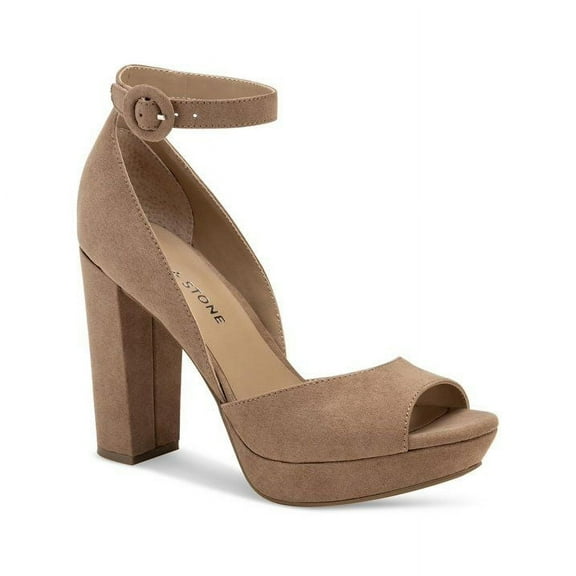 Sun Stone Women's Reeta Peep Toe Block Heel Platform Sandals