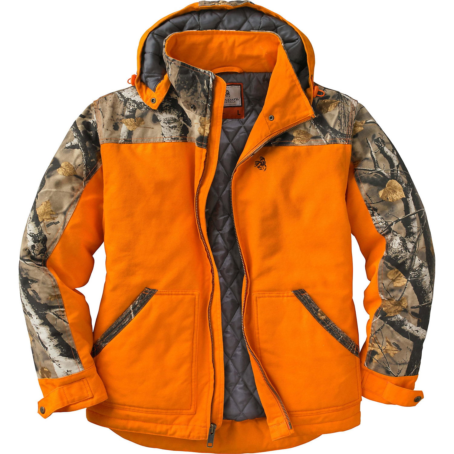 Legendary Whitetails Mens Canvas Cross Trail Big Game Camo Workwear Hooded Jacket