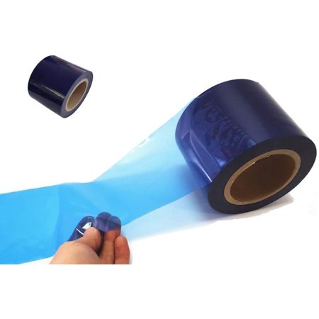 JNK NETWORKS Surface Protective Clear/Blue Removable Scratch Film Tape Roll (Blue  7.8 in. x 164 yds.)