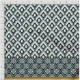 thumbnail image 2 of oneOone Cotton Jersey Dark Teal Blue Fabric Geometric Panel Dress Material Fabric Print Fabric By The Yard 58 Inch Wide, 2 of 3