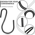 thumbnail image 3 of 120 piezas de 1 pulgada en forma de S, mini forma de S, forma de S pequeña, mini forma de S de metal decorativa, para manualidades (negro) Negro, 3 of 5