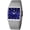 Blue, variant on Men’s Rectangular Quartz Wrist Watch with Date Display, Adjustable Stainless Steel Mesh Strap Daily Splash Resistant Thin Dial Watch