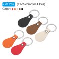 thumbnail image 3 of Unique Bargains Leather Key Fob Kit, 20 Pack PU Leather Key Fob Blanks and Key Rings for Laser Engraving, 5 Colors, 3 of 6