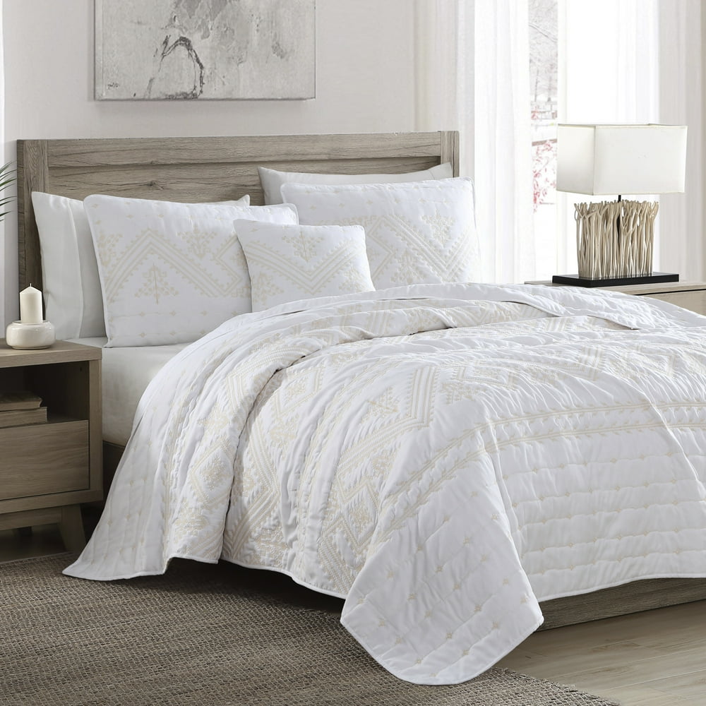Brielle Home Cross Stitch Quilt Set - Walmart.com - Walmart.com