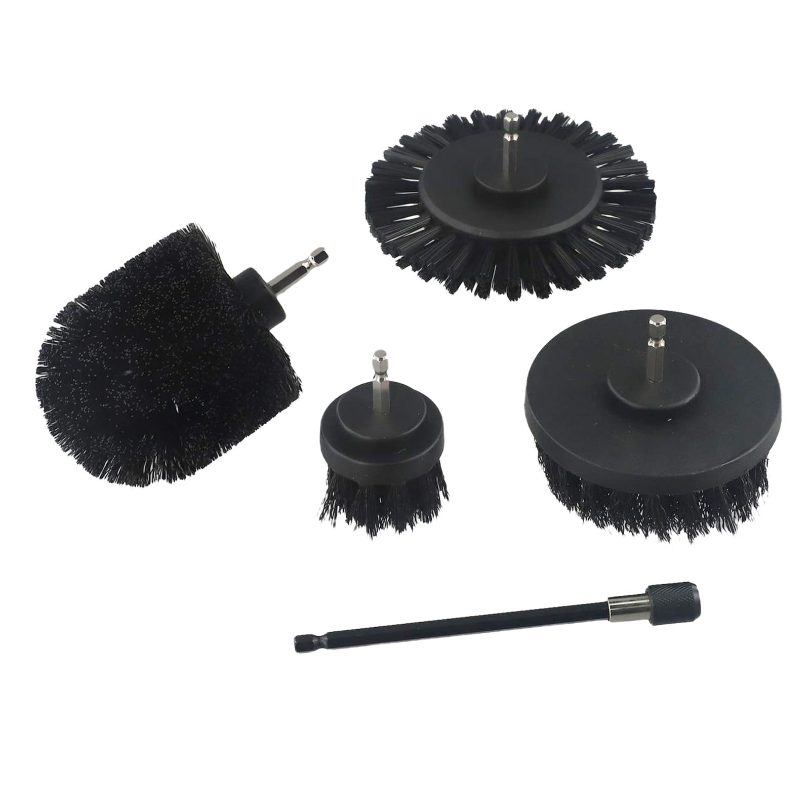 5 peice BBQ grill brush wire and safe to use with a drill cordless or cord