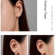 thumbnail image 3 of Pendientes de plata de ley 925 Minnieouse forma de hoja de arce, 3 of 6