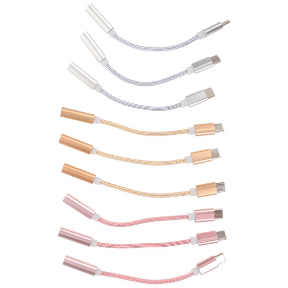 HEALEEP 9Ud Adaptador USB Jack 3.5mm Con Sonido Highfidelity Para Teléfonos Y Tablets