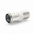 thumbnail image 2 of OLIVE- 4X F-Type Male To Female Quick-Push-On Adapter Coaxial Cable Connector Nickel, 2 of 6