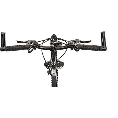 Titan Dark Knight Alloy 21 Speed Men s Mountain Bike with Suspension Matte Black