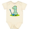 thumbnail image 3 of Inktastic Argyle Golf 1st Birthday Boys Baby Bodysuit, 3 of 5