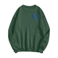 thumbnail image 4 of SIYUDAN Women’S Sweatshirt Long Sleeve Sweatshirt for Women Pullover Green Pullover Adult Sweat Shirt Fall Essentials Women Clothing Sweatshirt Women Trendy, 4 of 6