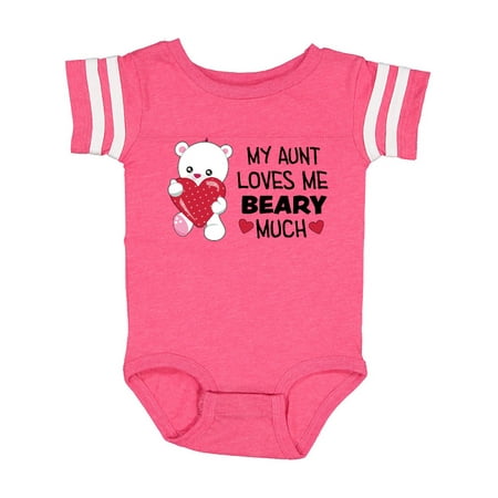 

Inktastic My Aunt Loves Me Beary Much- cute bear Gift Baby Boy or Baby Girl Bodysuit