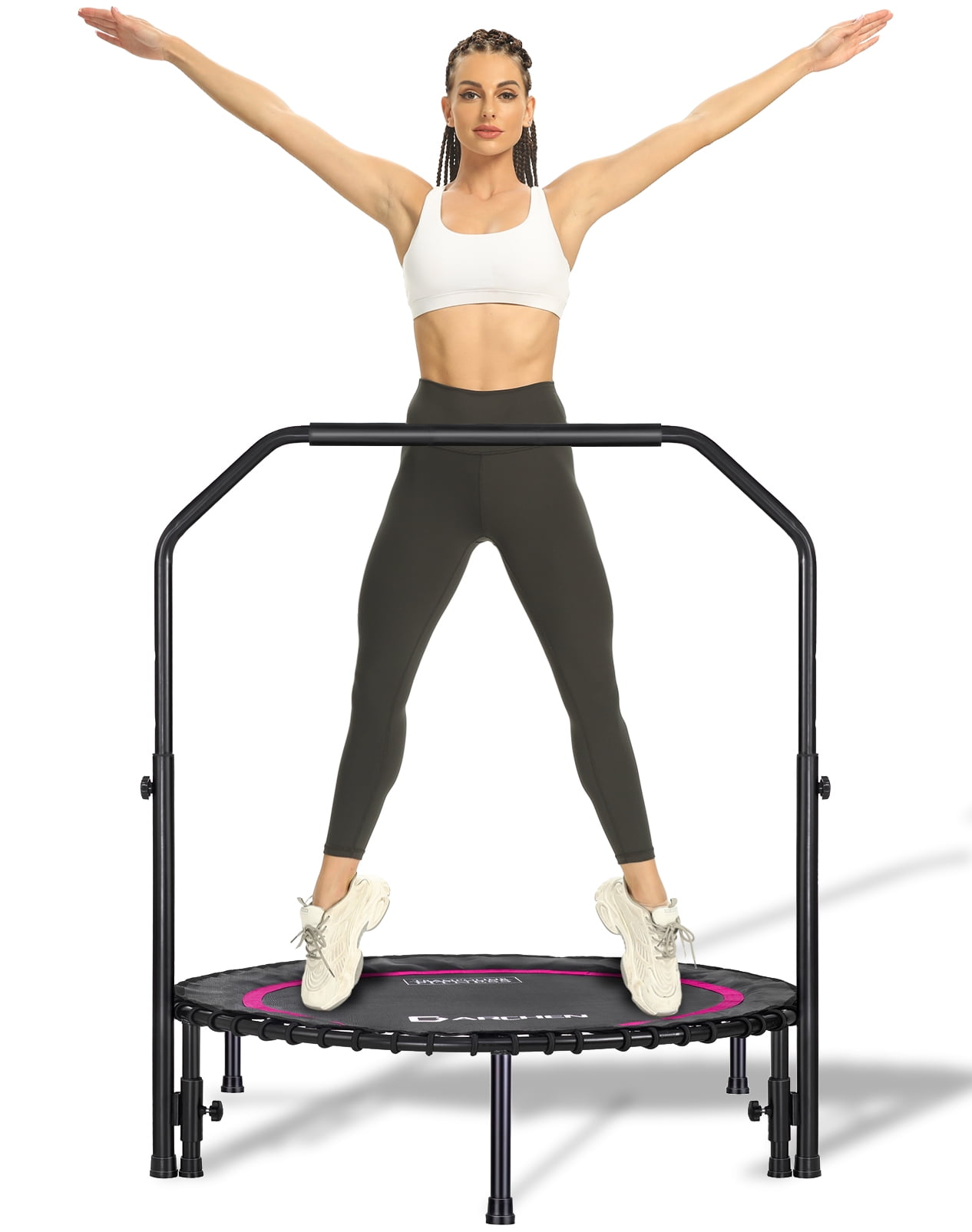 Darchen 450 lbs Mini Trampoline for Adults, Indoor Small Rebounder