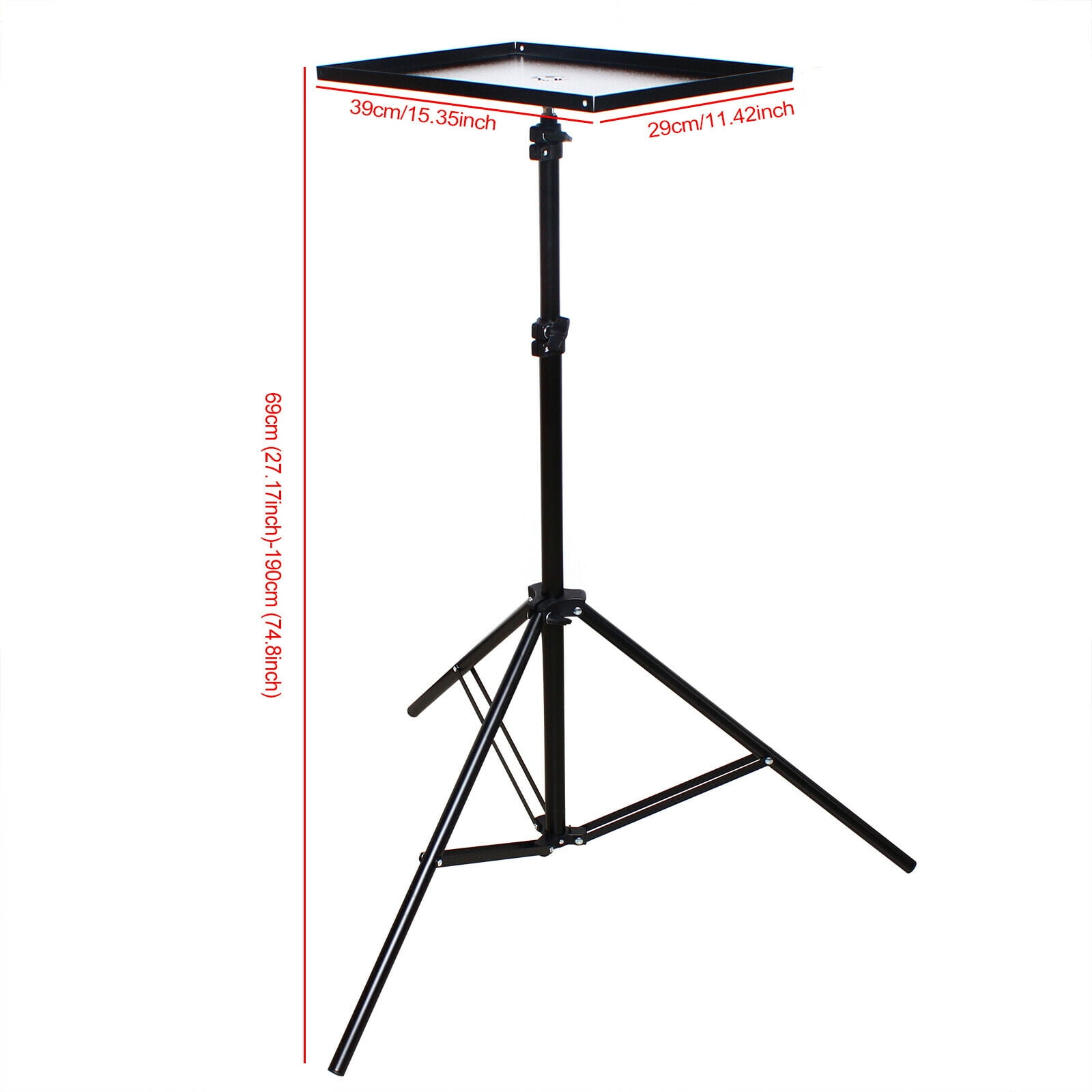 Projector Stand Multifunctional Projector Stand Laptop Stand Floor Stand Adjustable Height 27" to 74" Notebook DJ Equipment Holder