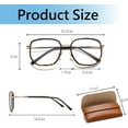 thumbnail image 2 of Jimin 1 PC Blue Light Filter Glasses Women Green Pattern Glasses, Light and Stylish,Incl. Glasses box in white,Eye protection for office and leisure, 2 of 6