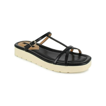 

Kensie Womens Embossed Wedge Flatform Sandals