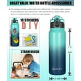 thumbnail image 2 of Oldley Insulated 20oz Stainless Steel Kids Water Bottle with Straw & 3 Lids,Leakproof and Bpa  Free, 2 of 10