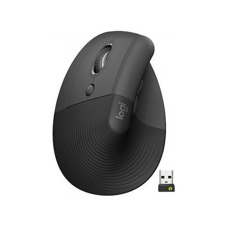 UPC: 0097855170897 | Logitech Lift Left Vertical Ergonomic Mouse  Left-handed  Wireless  Bluetooth or Logi Bolt USB  Quiet clicks  4 buttons  compatible with Windows/macOS/iPadOS  Laptop  PC – Graphite