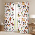 thumbnail image 2 of Manfei Cartoon Dog Curtains Pack of 2 (42x84 Each) for Teens Kids Children,Kawaii Flower Animal Curtains Blackout,Cute Pets Bedroom Curtains,Ultra Soft Home Decor, 2 of 6