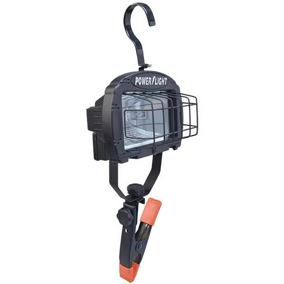 Halogen Clamp Lamp w/ 250 W Bulb, 5' Cord, Orange (1 Unit)