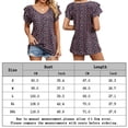 thumbnail image 2 of Camiseta informal para mujer blusas de verano con cuello en V que combinan con todo suaves para el trabajo de compras FLhrweasw Para estrenar, 2 of 6