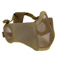 thumbnail image 1 of 6 Zoll Foldable Airsoft Half Face Mask Made of Mesh Fabric With Ear Protection, Military Tactical Lower Face Mask, For CSPaintball Shooting/T, 1 of 4