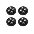 thumbnail image 2 of Self-Adhesive Universal Pulley Wheels, 360° Rotating Ball Casters for Easy Moving of Heavy Boxes, Durable ABS Plastic & Stainless Steel for Home Use, Multi-Purpose Storage Solution, 4 Pack, 2 of 9