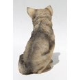 thumbnail image 2 of US 4.5 Inch Wolf Cub Sitting Decorative Statue Figurine, Gray and Cream, 2 of 6