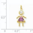 thumbnail image 3 of 14k Yellow Gold June Girl Gemstone Charm, 3 of 3