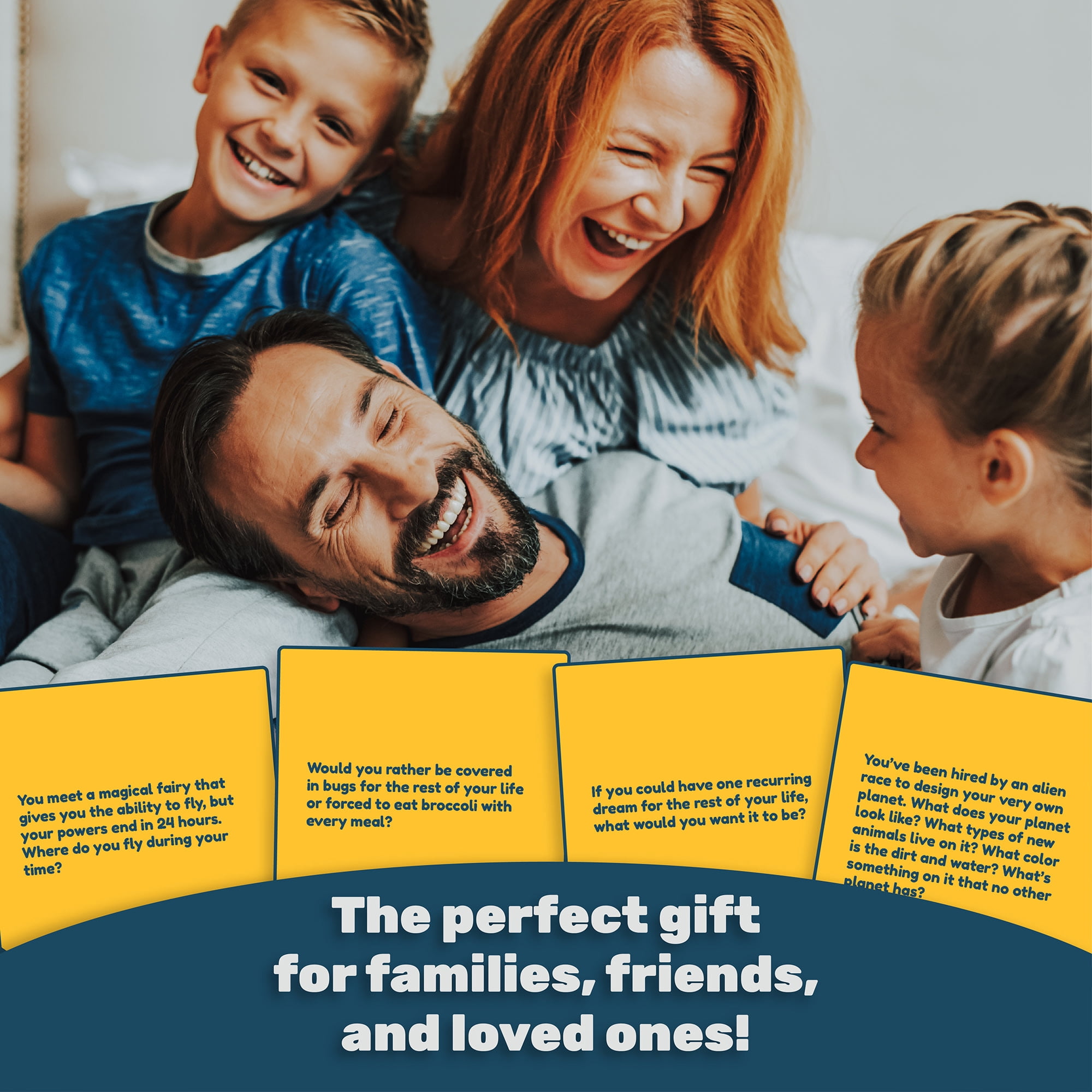 Crated With Love: 141 Outrageous Conversation Starters For Kids - Funny Thought Provoking Topic/Question Cards, Family