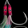 thumbnail image 5 of 1Pairs 1/0-5/0 Sea Trolling Fish Tackle Double Eyes Jig Fishhooks Fishing Assist Hooks Jigging Hook 5/0, 5 of 8
