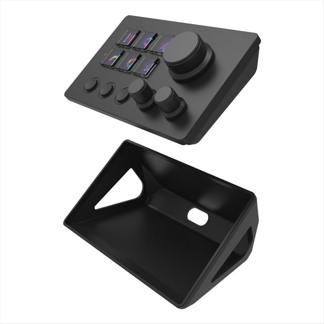 Mini Controlador de Escritorio con Teclado Visual Personalizado con Perilla de Pantalla Programación de Macros Consola de Transmisión en Streamdeck