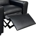 thumbnail image 4 of Kids PU Leather Recliner Chair with Cupholder, Comfy Toddlers Upholstered Armchair with Headrest and Footrest, Modern Accent Leisure Single Sofa Couch Chair for Boys & Girls, Black, 4 of 5