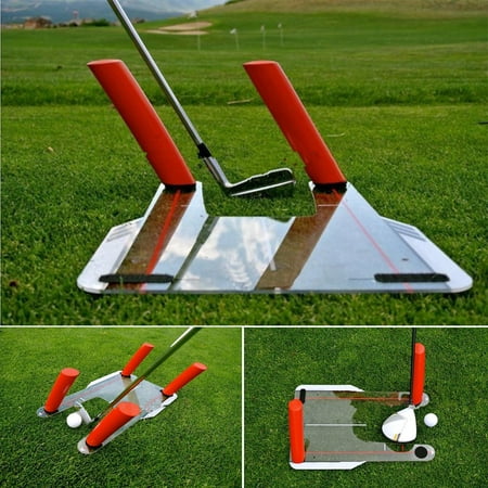 Golf Swing Speed Trainer Trap Base Training+4 Speed Rods+Protable Storage Bag Putting Plane Path Practice Aid Outdoor Golfclub Exercise Fitness Equipment (18.1 x 12 x 0.12