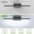 thumbnail image 4 of LED Vanity Lights, Energy-Saving Modern Bathroom Light Fixture with Non-Dimmable Feature, Aluminum and Frosted Acrylic for Durability, Easy Installation, Wide Application for, 4 of 5