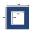 thumbnail image 3 of Bottle Blue Acid Free 12x12 Picture Frame Mats with White Core Bevel Cut for 8x8 Pictures - Fits, 3 of 4