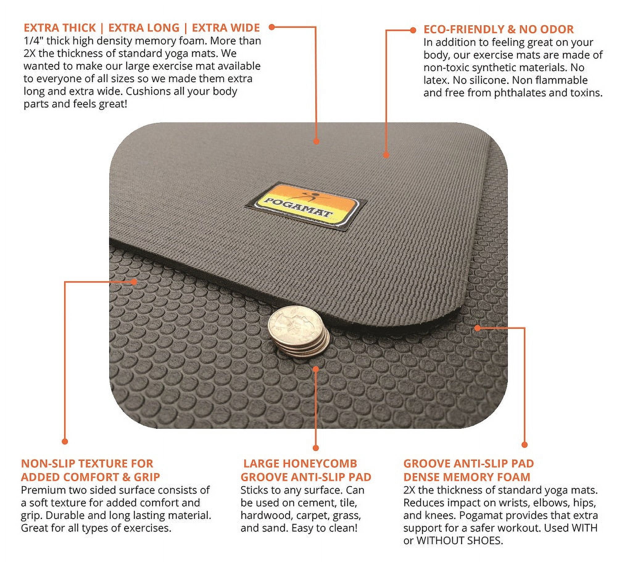 Pogamat Exercise Mat 8' x 6' x 1/4" (48 Square Feet)