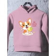 thumbnail image 3 of Cute Corgi Puppy W Ice Cream Hoodie Toddler -Image by Shutterstock,  4 Toddler, 3 of 4