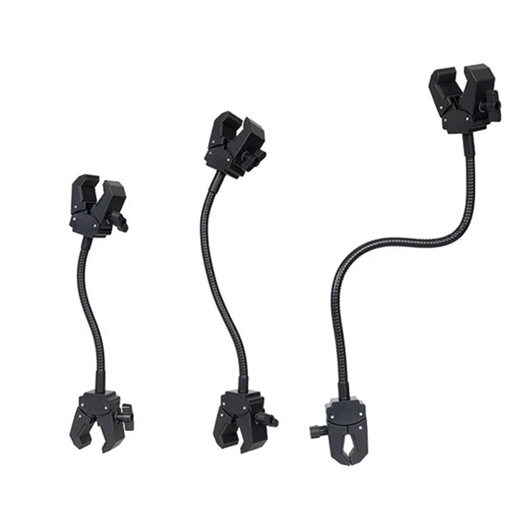 Universal Bendable Clip Mount Gooseneck Microphone Stand for Mic Flashlights Hair Dryer And Photography Accessories