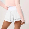 thumbnail image 5 of Bzhegqhd Women's Fashion Casual Flounce Shorts Solid Fold Shorts, 5 of 8