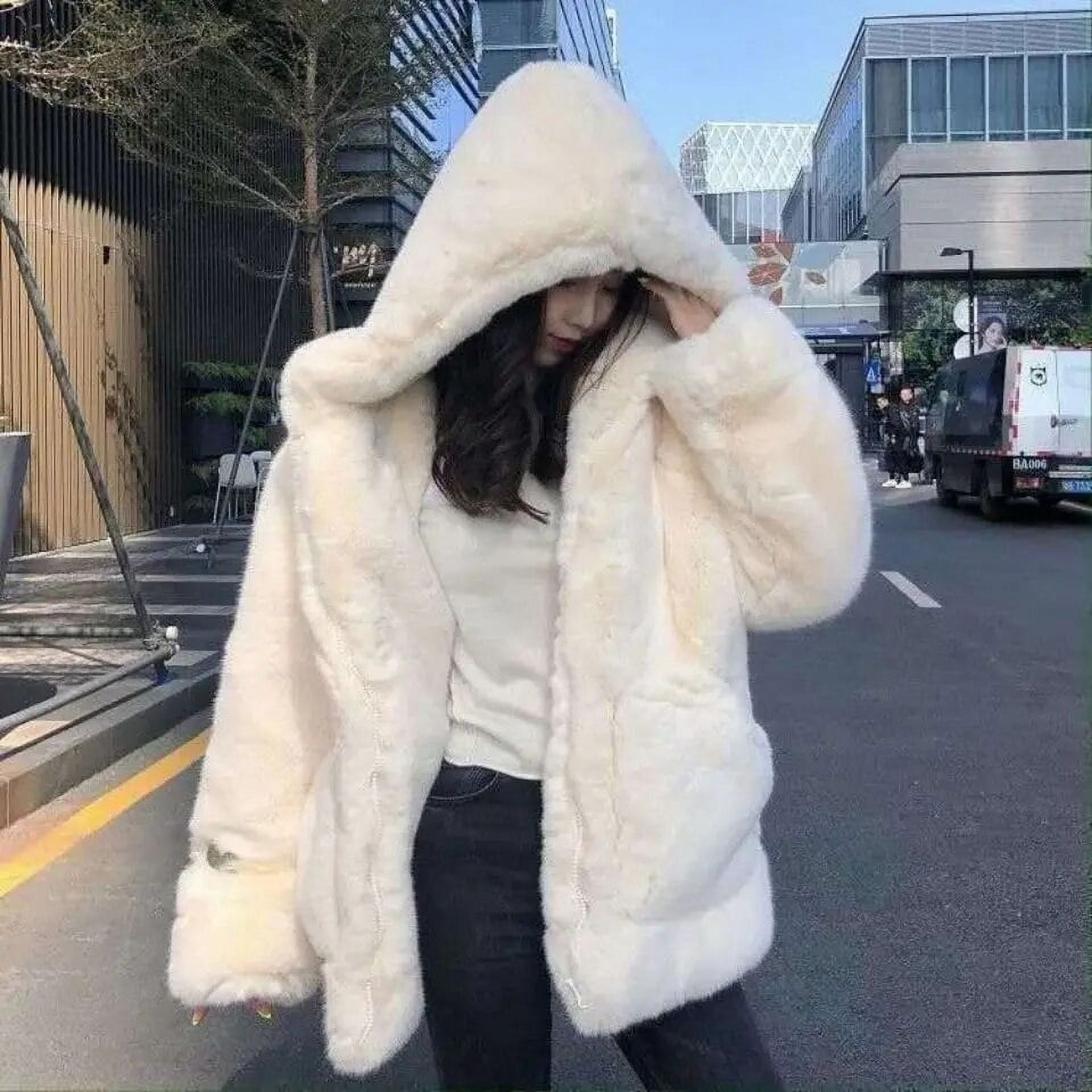 Faux mink fur jackets for women 2023 thickened mink Fleece Coats