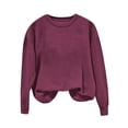 thumbnail image 7 of Chbgutlmr Crew Neck Sweatshirts for Women Long Sleeve Loose Pullover Casual Fall Solid Color Dailywear Tops, 7 of 7