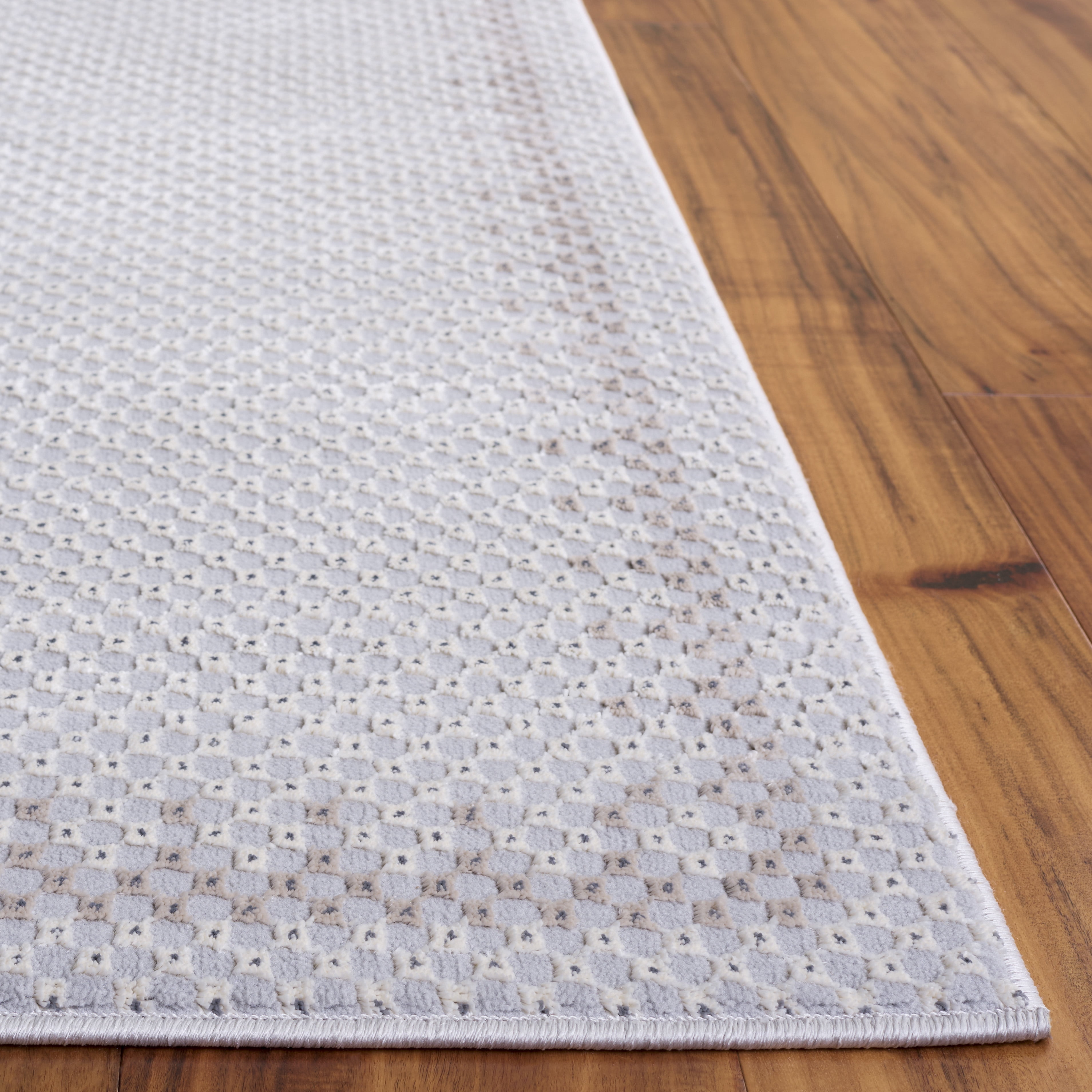 SAFAVIEH Continental Ermintrude Distressed Area Rug, Light Gray/Dark Gray, 4' x 6'